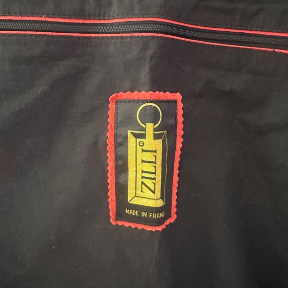 Vintage Zilli Rare Full Length Garment Bag for Travel Black & Red - Picture 5 of 13